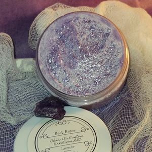 Glitter whipped body butter